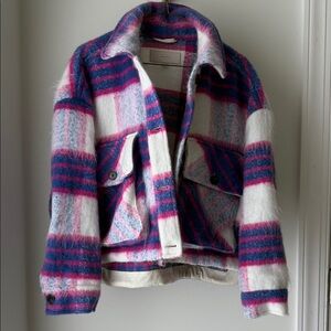 Blank NYC Pink and Blue Textured Jacket